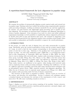A repetition-based framework for lyric alignment in popular songs