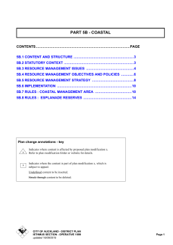 Auckland Council District Plan Operative Auckland City