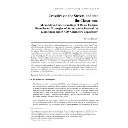 Crossfire on the streets and into the classroom: Meso