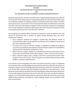 and the palm beach county classroom teacher