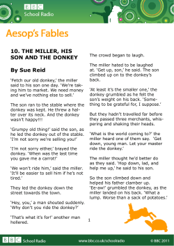 The miller, his son and the donkey