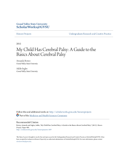 My Child Has Cerebral Palsy - ScholarWorks@GVSU