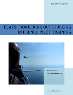 ECATS: PIONNEERING OUTSOURCING IN FRENCH PILOT
