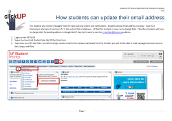 How students can update their email address