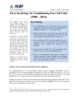 Fires Involving Air Conditioning Fan Coil Units