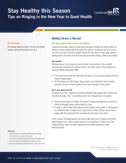 Stay Healthy This Season, Tips on Ringing in the