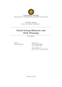 Social Group Behavior and Path Planning
