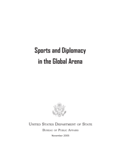 Sports and Diplomacy in the Global Arena