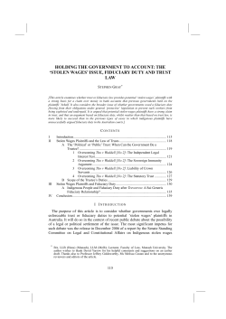 holding the government to account: the `stolen wages`