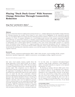 Playing &ldquo;Duck Duck Goose&rdquo; With Neurons: Change Detection