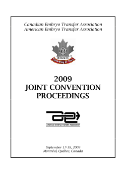 2009 joint convention proceedings