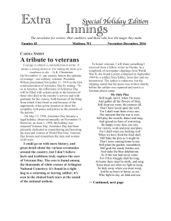 Extra Innings #82 - Division of Continuing Studies - UW