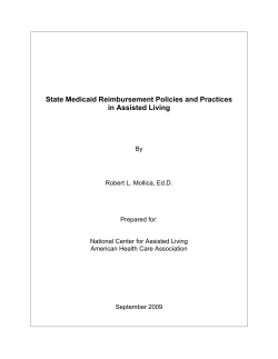 State Medicaid Reimbursement Policies and Practices in Assisted
