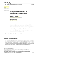 The persuasiveness of democratic majorities