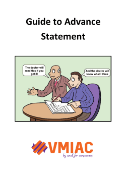 Guide to Advance Statement