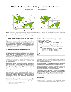 Efficient Ray Tracing without Auxiliary Acceleration Data Structure