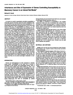 Inheritance and Site of Expression of Genes