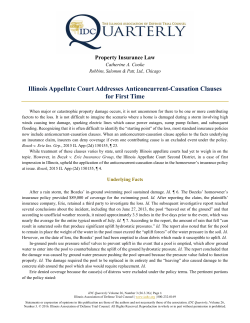 Illinois Appellate Court Addresses Anticoncurrent