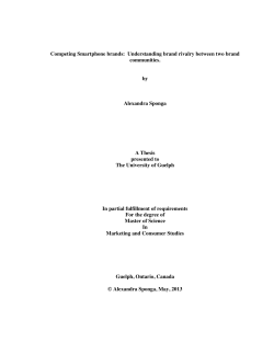 Competing Smartphone brands: Understanding brand