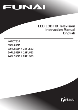 LED LCD HD Television Instruction Manual English