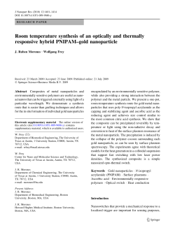 Room temperature synthesis of an optically and thermally