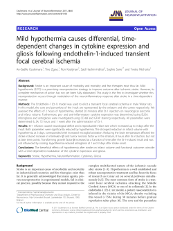 Mild hypothermia causes differential, time