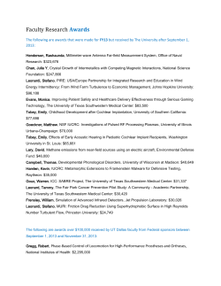 FY2014 1st Quarter - The University of Texas at Dallas