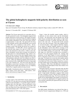 The global heliospheric magnetic field polarity distribution as seen