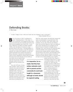 Defending Books: A Title Index