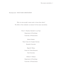 FACE-NAME ASSOCIATION