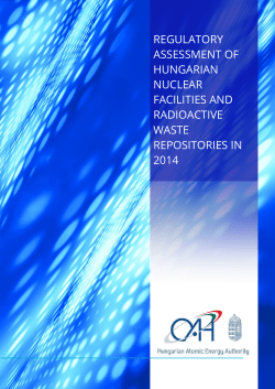 regulatory assessment of hungarian nuclear facilities and