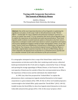 Articles &bull; Toying with Corporate Narratives