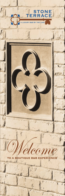 e-brochure - stone terrace bed and breakfast