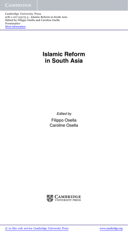 Islamic Reform in South Asia - Assets