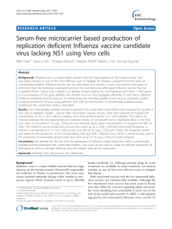 Serum-free microcarrier based production of replication deficient