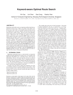 Keyword-aware Optimal Route Search