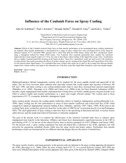 Influence of the Coulomb Force on Spray Cooling