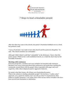 7 Ways to lead unleadable people