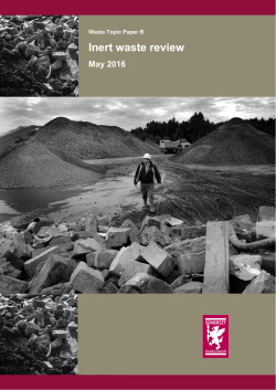 Inert waste review - Somerset County Council