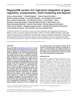 RegulonDB version 9.0: high-level integration of gene regulation