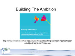 Building The Ambition