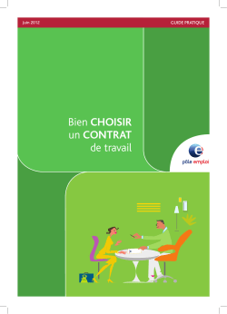 Bien choisir son contrat de travail