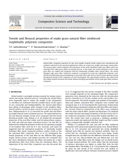 Tensile and flexural properties of snake grass natural fiber