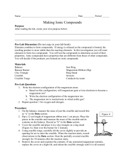 Making Ionic Compounds