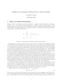 Handout on Quantum Reflection