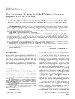 Oral homeostasis disruption by medical plasticizer