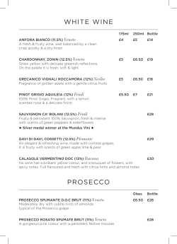 white wine prosecco