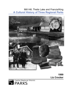 A Cultural History of Three Regional Parks