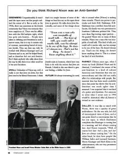 Do you think Richard Nixon was an Anti