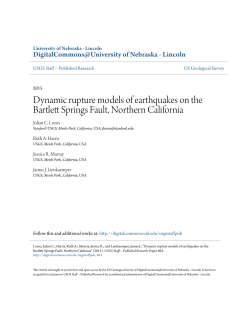 Dynamic rupture models of earthquakes on the Bartlett Springs Fault